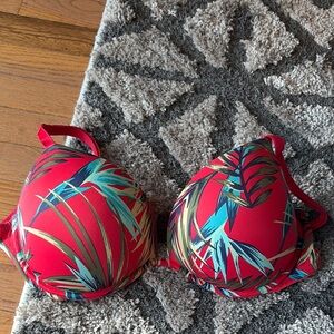 Tropical Print Red bra